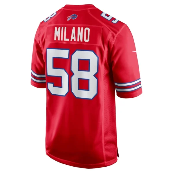 Matt milano buffalo bills nike alternate game jersey Red L