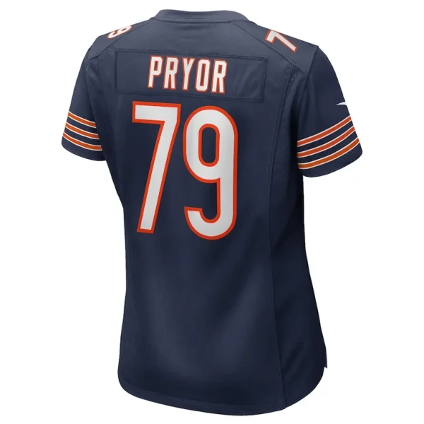 Matt pryor chicago bears nike womens game jersey Navy L