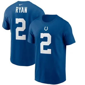Matt ryan indianapolis colts nike player name number t shirt Royal