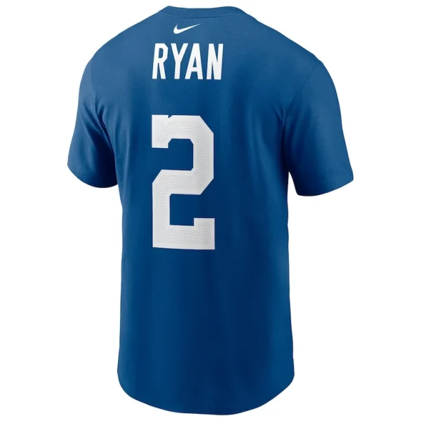 Matt ryan indianapolis colts nike player name number t shirt Royal L