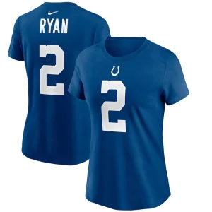 Matt ryan indianapolis colts nike womens player name number t shirt Royal