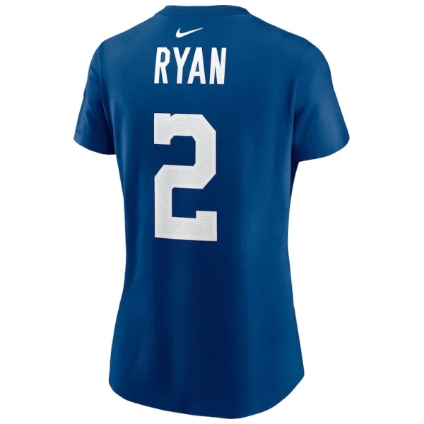 Matt ryan indianapolis colts nike womens player name number t shirt Royal L