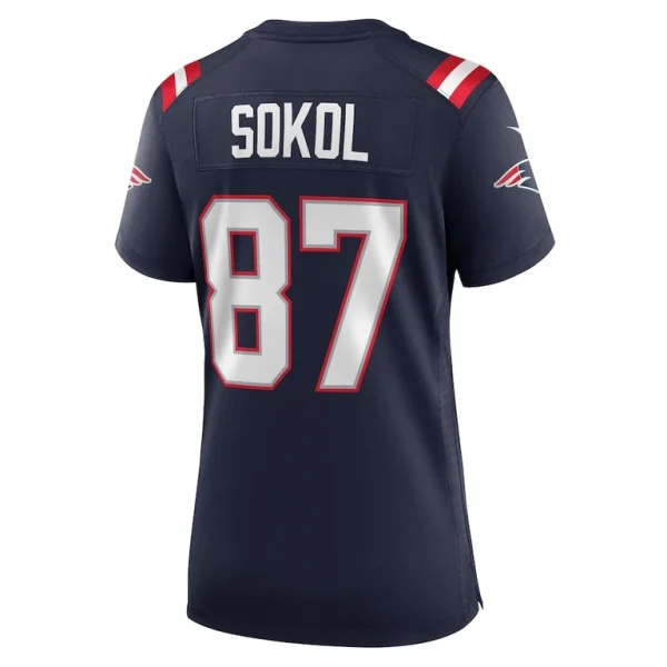 Matt sokol new england patriots nike womens game player jersey Navy L
