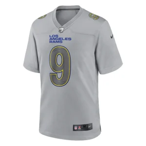 Matthew stafford los angeles rams nike atmosphere fashion game jersey Gray M
