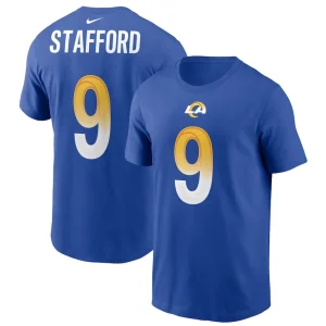 Matthew stafford los angeles rams nike name number t shirt Royal