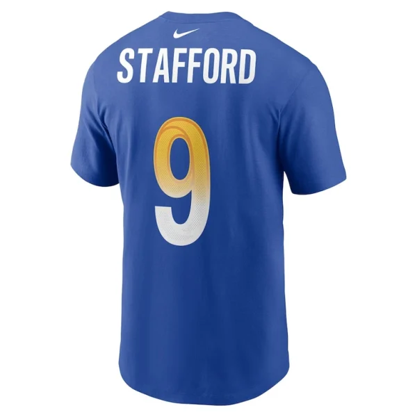 Matthew stafford los angeles rams nike name number t shirt Royal L
