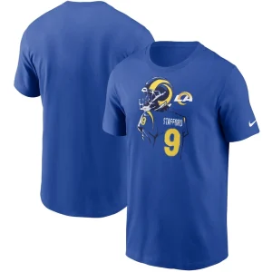 Matthew stafford los angeles rams nike player graphic t shirt Royal