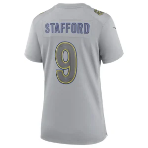 Matthew stafford los angeles rams nike womens atmosphere fashion game jersey Gray L