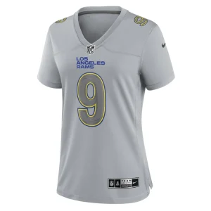 Matthew stafford los angeles rams nike womens atmosphere fashion game jersey Gray M