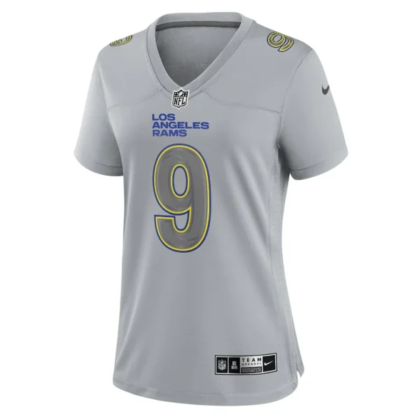 Matthew stafford los angeles rams nike womens atmosphere fashion game jersey Gray M