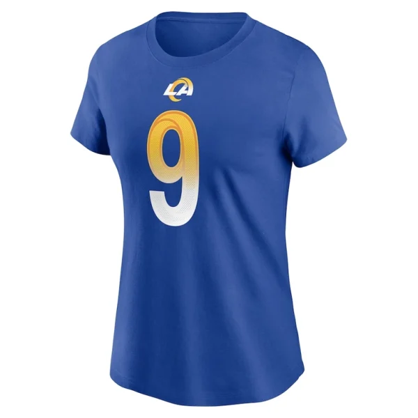 Matthew stafford los angeles rams nike womens name number t shirt Royal M