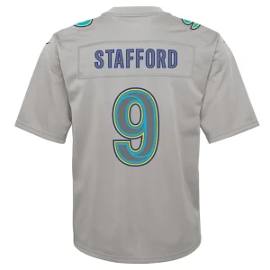Matthew stafford los angeles rams nike youth atmosphere game jersey Gray Yth L
