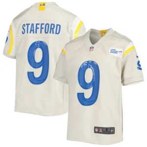 Matthew stafford los angeles rams nike youth game jersey Cream