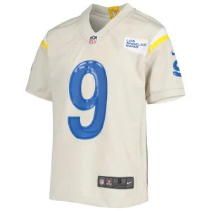 Matthew stafford los angeles rams nike youth game jersey Cream Yth M