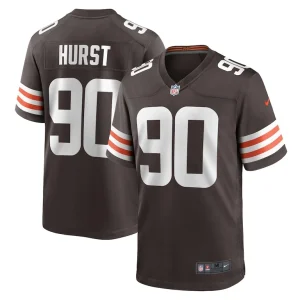 Maurice hurst cleveland browns nike game player jersey Brown