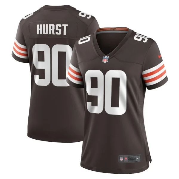 Maurice hurst cleveland browns nike womens nike womens all player jersey Brown
