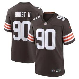 Maurice hurst ii cleveland browns nike team game jersey Brown