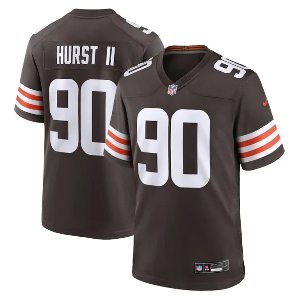 Maurice hurst ii cleveland browns nike team game jersey Brown