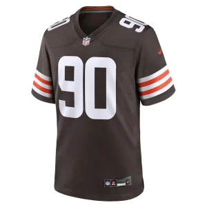 Maurice hurst ii cleveland browns nike team game jersey Brown M