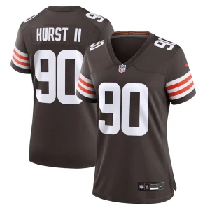 Maurice hurst ii cleveland browns nike womens game jersey Brown