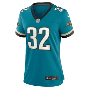 Maurice jones drew jacksonville jaguars nike womens prowler throwback retired player game jersey Teal M