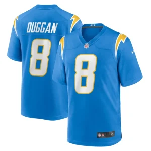 Max duggan los angeles chargers nike team game jersey Powder blue