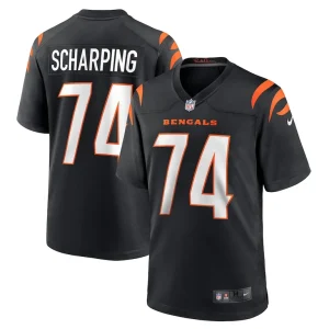 Max scharping cincinnati bengals nike game player jersey Black