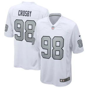 Maxx crosby las vegas raiders nike alternate game jersey White