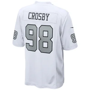Maxx crosby las vegas raiders nike alternate game jersey White L