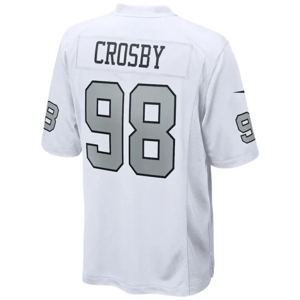Maxx crosby las vegas raiders nike alternate game jersey White L