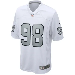 Maxx crosby las vegas raiders nike alternate game jersey White M