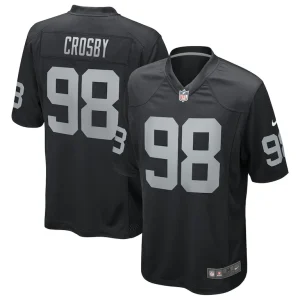 Maxx crosby las vegas raiders nike game jersey Black