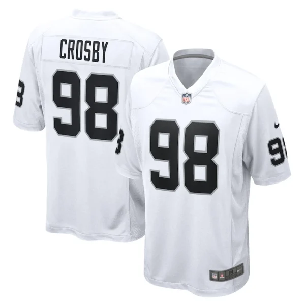 Maxx crosby las vegas raiders nike game jersey White