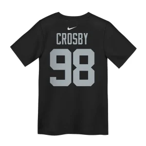 Maxx crosby las vegas raiders nike preschool player name number t shirt Black 7