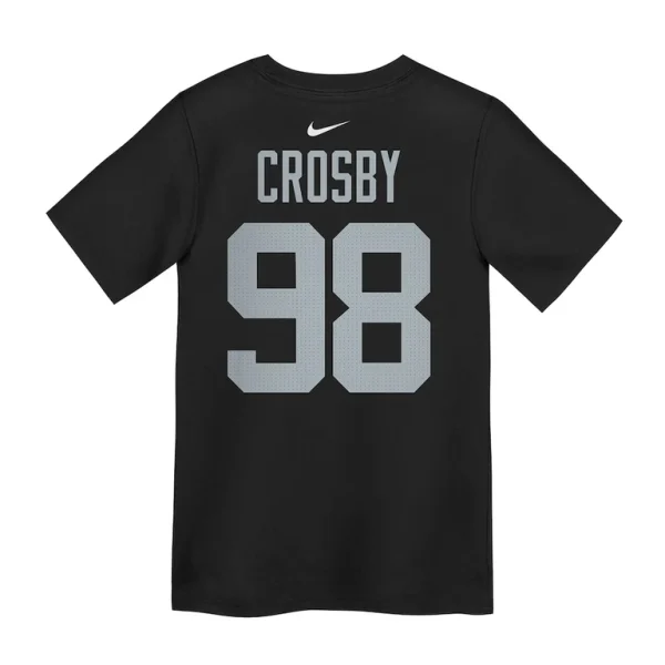 Maxx crosby las vegas raiders nike preschool player name number t shirt Black 7