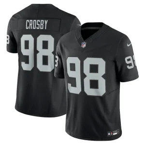 Maxx crosby las vegas raiders nike vapor f.u.s.e. limited jersey Black