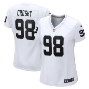 Maxx crosby las vegas raiders nike womens game jersey White