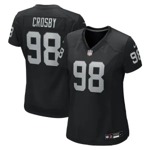 Maxx crosby las vegas raiders nike womens jersey Black
