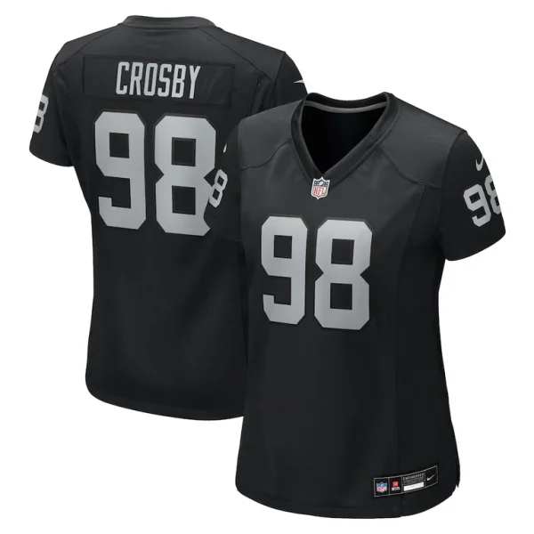 Maxx crosby las vegas raiders nike womens jersey Black