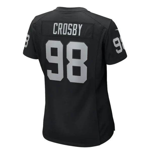 Maxx crosby las vegas raiders nike womens jersey Black L
