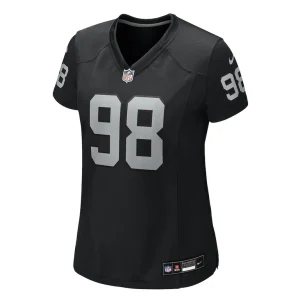 Maxx crosby las vegas raiders nike womens jersey Black M