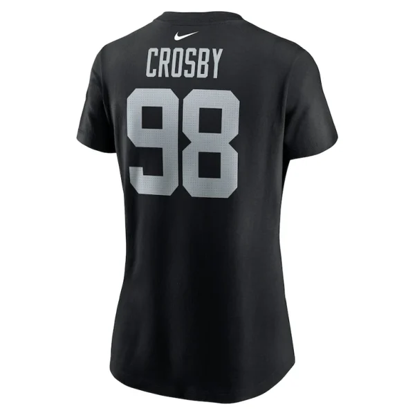 Maxx crosby las vegas raiders nike womens player name number t shirt Black L