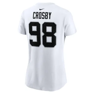 Maxx crosby las vegas raiders nike womens player name number t shirt White L