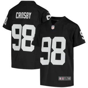Maxx crosby las vegas raiders nike youth game jersey Black