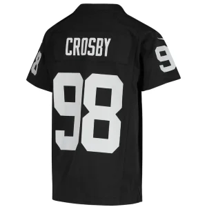 Maxx crosby las vegas raiders nike youth game jersey Black Yth L