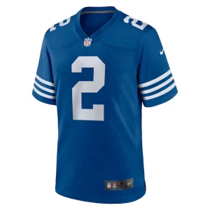 Mens nike carson wentz royal indianapolis colts alternate game jersey Multi M