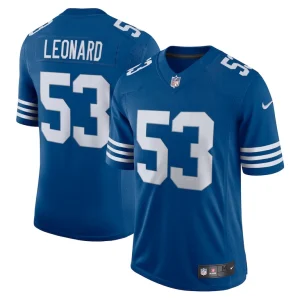 Mens nike darius leonard royal indianapolis colts alternate vapor limited jersey Multi