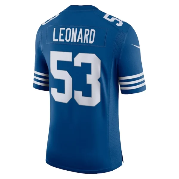 Mens nike darius leonard royal indianapolis colts alternate vapor limited jersey Multi L