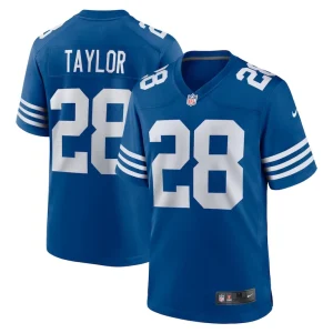 Mens nike jonathan taylor royal indianapolis colts alternate game jersey Multi