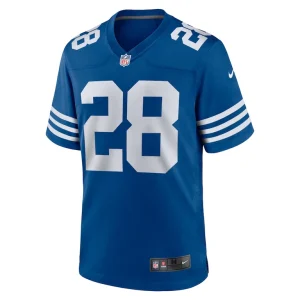 Mens nike jonathan taylor royal indianapolis colts alternate game jersey Multi M
